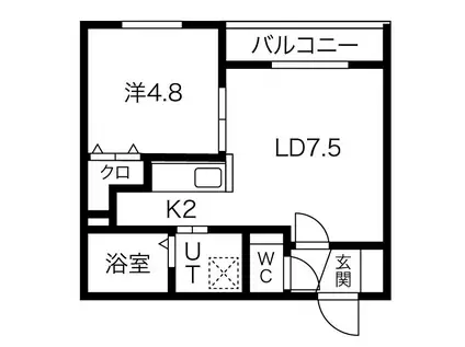 LAPIS LAZULI (1LDK/4階)の間取り写真