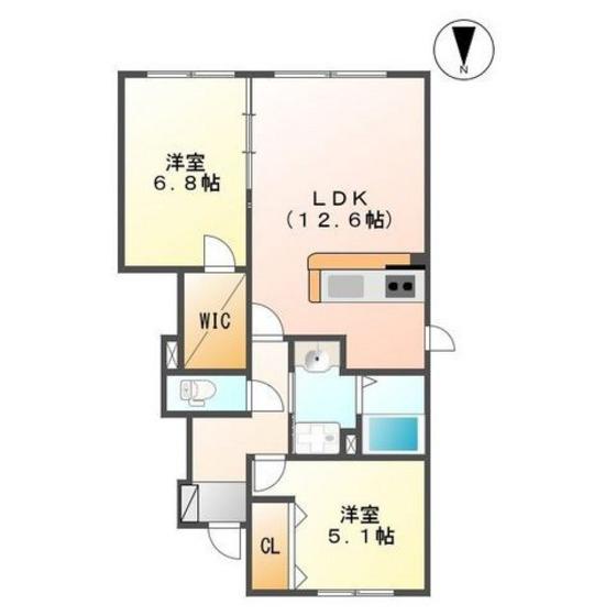 グランメゾン3(2LDK/1階)の間取り写真