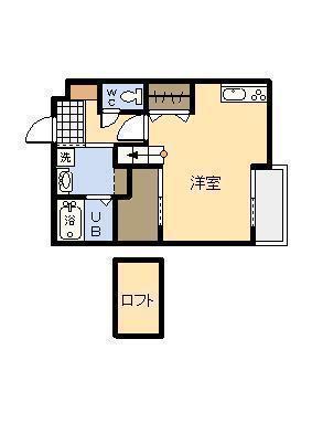 アルテマイスターカメリア(ワンルーム/1階)の間取り写真