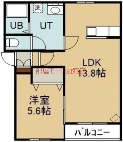 ル・ヴァンクレール(1LDK/4階)の間取り写真