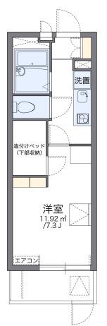 レオパレス御幣島東(1K/1階)の間取り写真