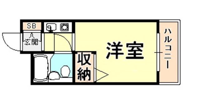 ダイドーメゾン青木Ⅱ(ワンルーム/3階)の間取り写真