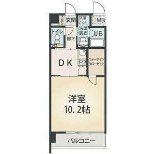 ソフィア八田(1DK/3階)の間取り写真