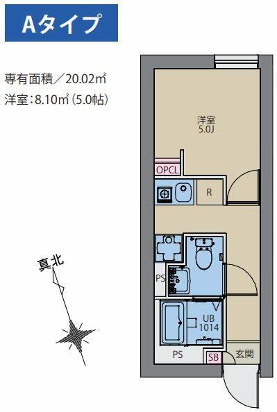 CITY WALK永福町(1K/4階)の間取り写真