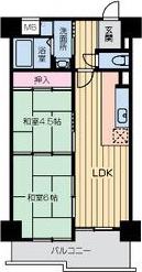 アーバンパーク関目(2LDK/6階)の間取り写真