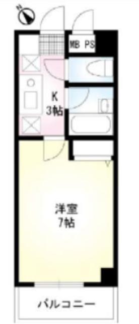 エスタブロ(1K/2階)の間取り写真