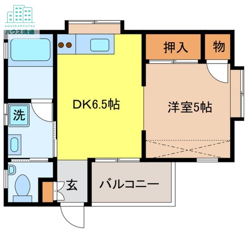 アーバンステージ(1DK/2階)の間取り写真