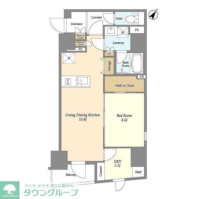 リージア日本橋小伝馬町(2LDK/10階)の間取り写真