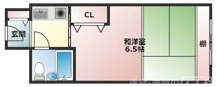 ステュディオ新御堂(1K/9階)の間取り写真