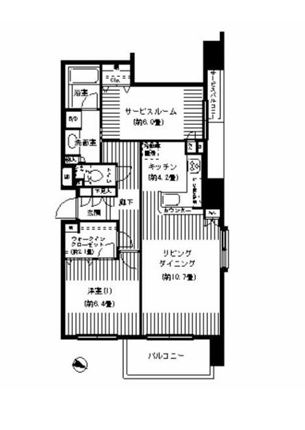 KDXレジデンス日本橋水天宮(2LDK/9階)の間取り写真