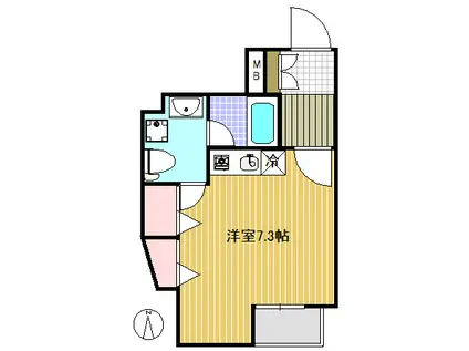 アドバンス高田馬場(ワンルーム/3階)の間取り写真