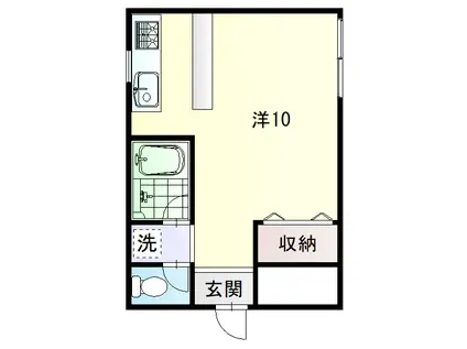 サンフレッシュ笠市(ワンルーム/1階)の間取り写真