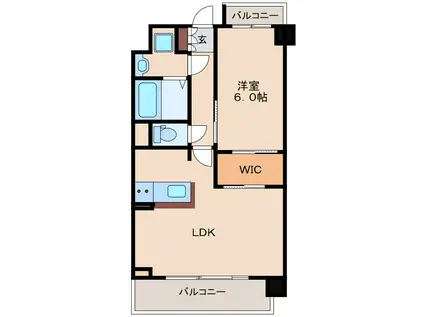 M-RESIDENCE新大阪GARDEN(1LDK/2階)の間取り写真