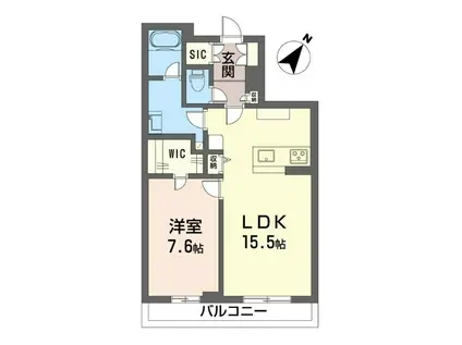 ドッゴミーム(1LDK/2階)の間取り写真