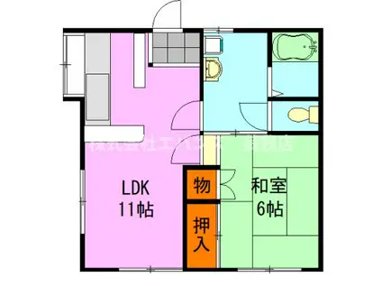 STハウス(1LDK/1階)の間取り写真