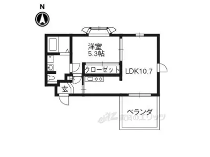 BELCASA(1LDK/2階)の間取り写真