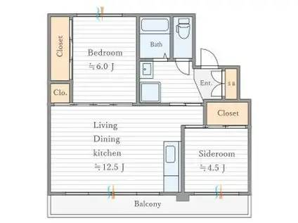 SKYCREST OUSHIOII(2LDK/5階)の間取り写真