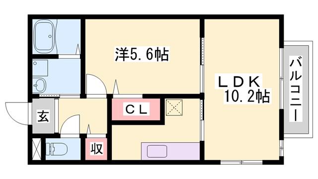 シエナフローラI番館(1LDK/1階)の間取り写真