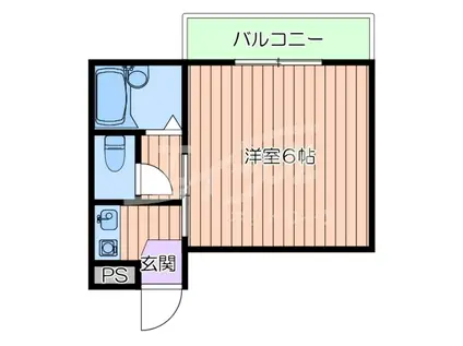 グランデール(1K/3階)の間取り写真