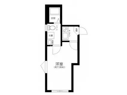 レジデンス青井(1K/3階)の間取り写真