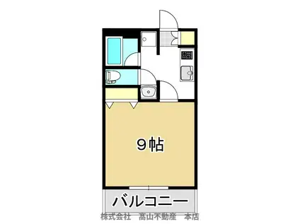 フィレンツェ22(1K/7階)の間取り写真