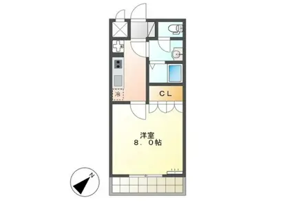 サンライズ・ガーデン(1K/2階)の間取り写真