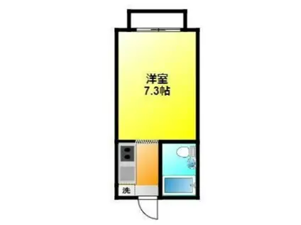 カーサ布橋(1K/2階)の間取り写真