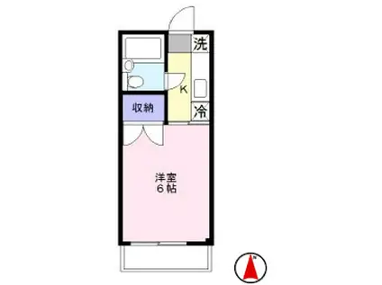 JLBグランエクリュ中野坂上III(1K/3階)の間取り写真