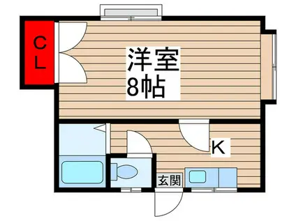 日栄コーポ(1K/2階)の間取り写真