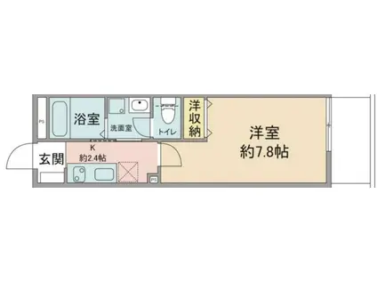 エルメゾンYOU(1K/3階)の間取り写真