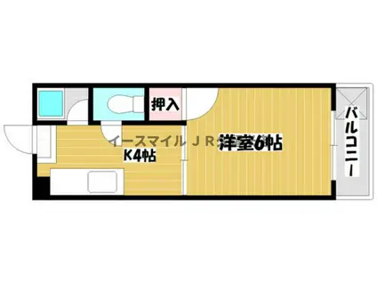 ヴィラ210(1K/2階)の間取り写真