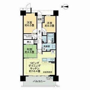 ミリカ・テラス 3街区(3LDK/4階)の間取り写真