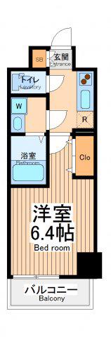 ラフィスタ川崎Ⅱ(1K/5階)の間取り写真