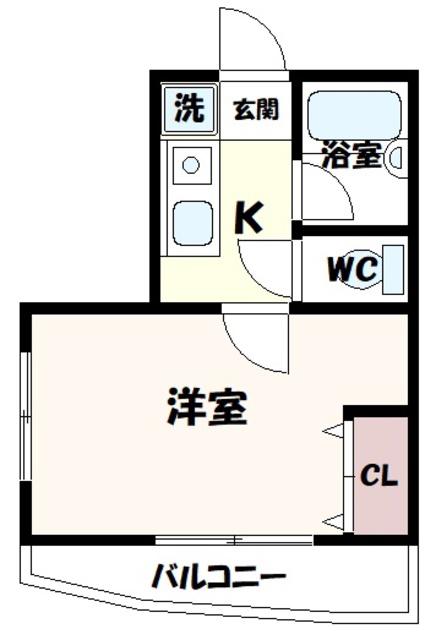 エトワール目白台(ワンルーム/4階)の間取り写真