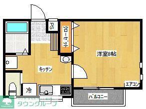 スターパレス21(1K/2階)の間取り写真