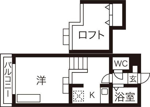 第7AMS円山(1DK/5階)の間取り写真