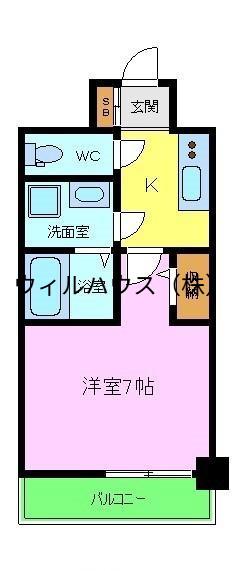 S-RESIDENCE堺市駅前(1K/10階)の間取り写真