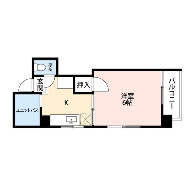 ハイツV(1K/3階)の間取り写真