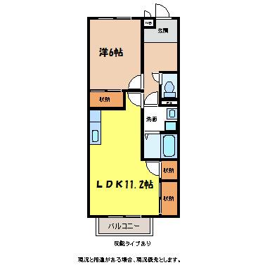 サープラスベルク(1LDK/2階)の間取り写真