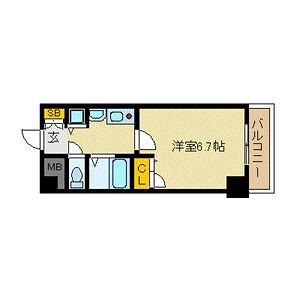 プレサンス新大阪ステーションフロント(1K/5階)の間取り写真