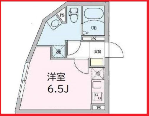 アルバ志茂(ワンルーム/2階)の間取り写真