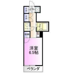 エトワール宇都宮第一(1K/9階)の間取り写真