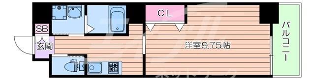 LIVE FLAT桜宮(1K/7階)の間取り写真