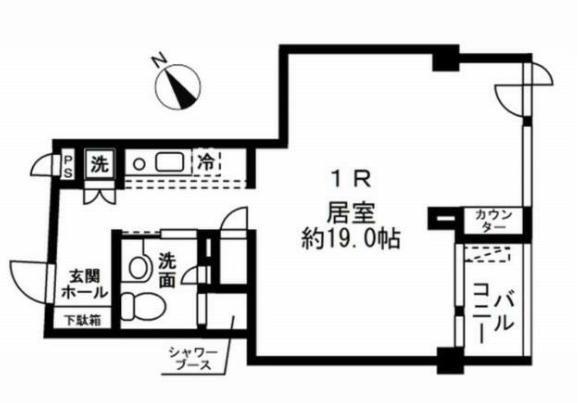 アーバンパーク代官山I・II(1LDK/2階)の間取り写真