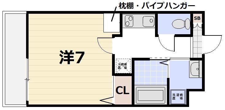 ネクストライフ大宮小野堀町(1K/1階)の間取り写真