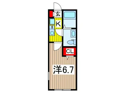 FILLE FLATS KAWAGUCHI-HONCHO(1K/3階)の間取り写真