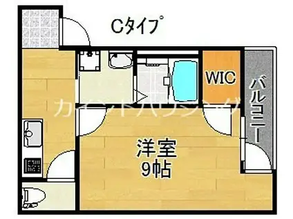 フジパレス住吉沢之町III番館(1K/1階)の間取り写真