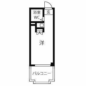 ネオダイキョー三宮(ワンルーム/3階)の間取り写真