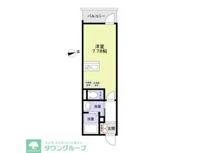 RAYS MATSUDO(ワンルーム/2階)の間取り写真