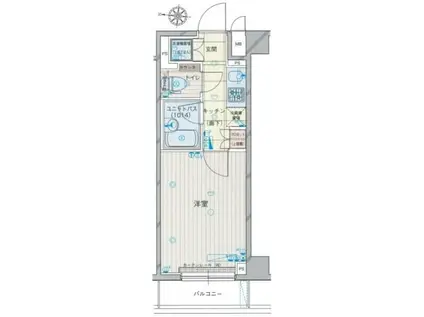 ルーブル蒲田南六番館(1K/2階)の間取り写真